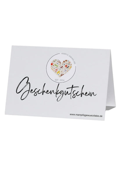 Geschenkgutschein Postversand