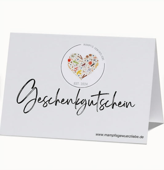 Geschenkgutschein Postversand
