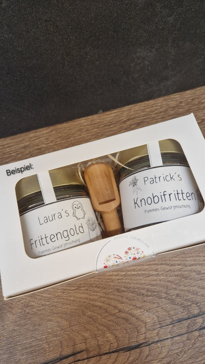 Gewürz mit personalisiertem Label